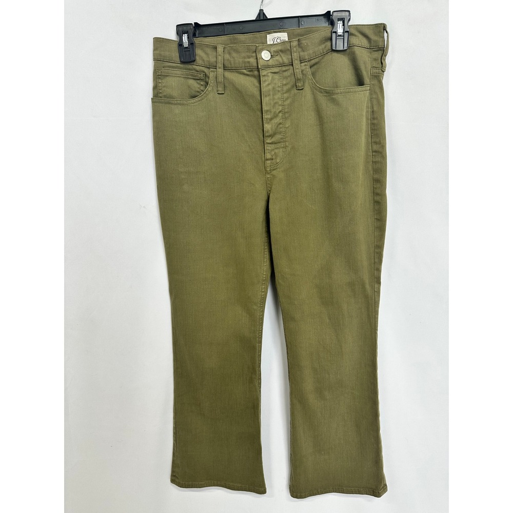 J.Crew Men's Sz 30 Billie Demi-Boot Crop Olive Green Earthy Utility Workwear